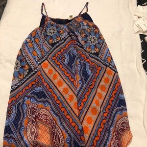 Patterned flowy dress